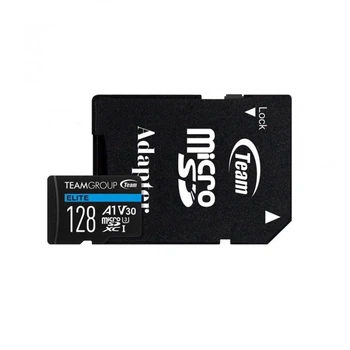 Карта памяти Team 128GB microSDXC class 10 UHS-I/U3 Elite (TEAUSDX128GIV30A103) (23270)