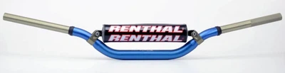 Руль мотоциклетный Renthal Twinwall синий, изгиб Honda / Kawasaki