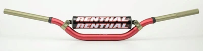Руль мотоциклетный Renthal Twinwall красный, изгиб Reed / Windham