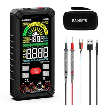 Цифровой мультиметр KAIWEETS KM601S True RMS интеллектуальный 10000 отсчетов 1200 мАч