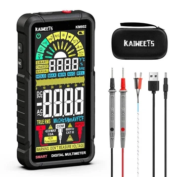 Интеллектуальный цифровой мультиметр KAIWEETS KM602 True RMS аккумуляторный 10000 отсчетов
