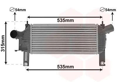 Інтеркулер 13004339 VAN WEZEL Van Wezel 13004339 Nissan Pathfinder, Navara 14461EB360