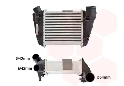 Інтеркулер 03004188 VAN WEZEL Van Wezel 03004188 Audi A4 8E0145806C, 8E0145806D