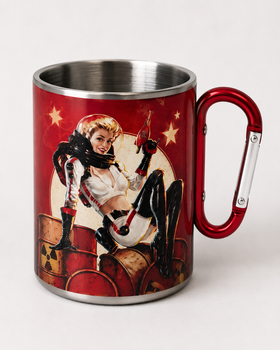 Металева кружка 300 мл з карабіном "Fallout Nuka Cola"