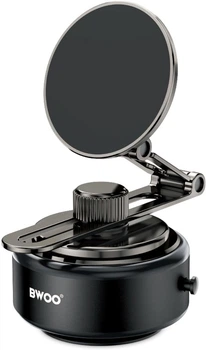 Uchwyt samochodowy Bwoo ZJ140 360° Rotating Electric Vacuum Magnetic Suction Holder Black (6933654815789)