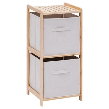 Комод-органайзер 5five Simply Smart с 2 текстильными ящиками, бамбук