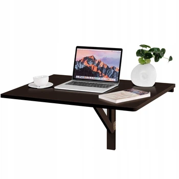 Настінний відкидний стіл Costway, 60×80×45 см, коричневий