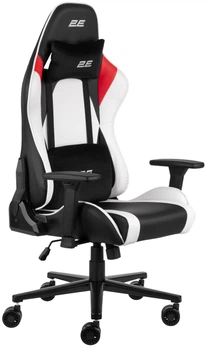 Крісло 2E GAMING BUSHIDO II, ПУ шкіра, 3D-Armrests, чорно-білий