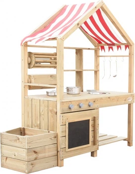 Drewniana kuchnia dla dzieci Classic World Outdoor z daszkiem CW54587 (6927049054587)