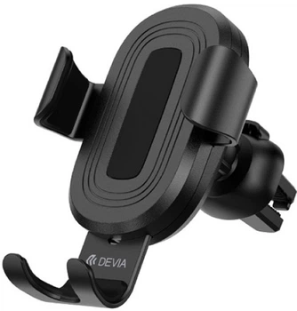 Uchwyt samochodowy Devia Gravity Sensor Wireless Charger Holder Black (6938595329906)