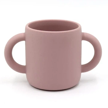 Силіконовий поїльник для малюка з двома ручками Blush