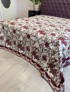 Универсальное покрывало-капа гобелен 200×220 см. Стелла двухсторонняя для уюта