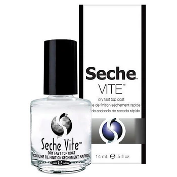 Быстросохнущее верхнее покрытие для лака Seche Vite Top Coat Dry Fast, 14 мл