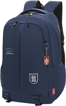 Рюкзак University of Cambridge для старшокласників місткий, легкий, синій, CA325