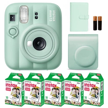Подарунковий набір Fujifilm Instax Mini 13 Lagoon Green (Зелений) / Камера + Чохол + Альбом 108 фото + Фотопапір 50 знімків / Summer Set 2026