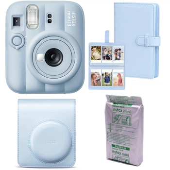 Подарунковий набір Fujifilm Instax Mini 13 Frost Blue (Блакитний) / Камера + Чохол + Альбом 108 фото + Фотопапір 10 знімків / Summer Set 2026