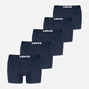 Набор трусов-боксеров мужских хлопковых Levi`s 800979756 XL 5 шт Синий (1161070457)