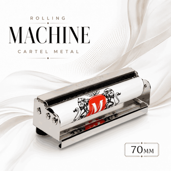 Машинка для закручивания сигарет Rolling Machine Cartel Metal 70 mm Роллинг Машин Картел Металическая ручная