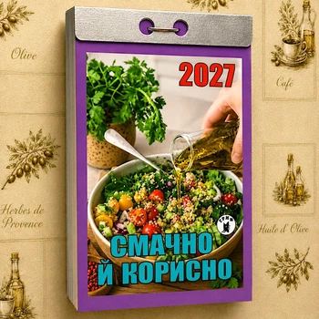 Отрывной настенный календарь Вкусно и полезно 2027 на украинском языке Гриф