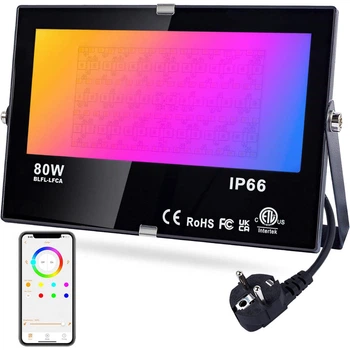 Светодиодный прожектор DUSKTEC BLFL-LFFA RGB 80 Вт Bluetooth IP66 7900 лм