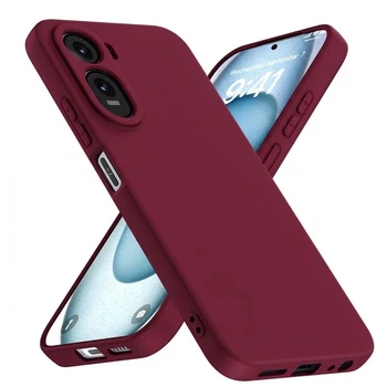 Чехол Fiji Full Soft Premium для Poco C81 Pro противоударный бампер с микрофиброй Bordo