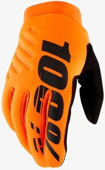 Перчатки зимние 100 Percent Brisker Fluo Orange, S (8)