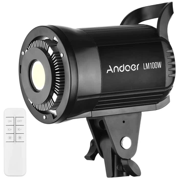 Постоянный LED свет Andoer LM100W 100 Вт черный с регулировкой яркости