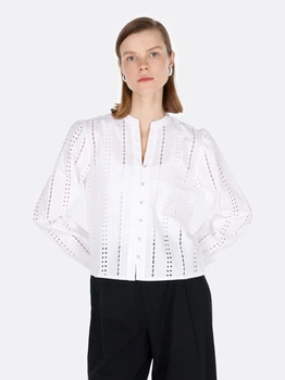 Рубашка хлопковая женская Colin's CL1073021WHT XS White (8684112599137)