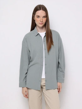 Рубашка хлопковая женская Colin's CL1077307SAG XS-S Sage (8684890000641)