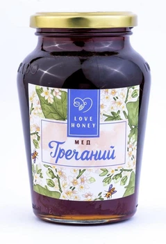 Мед гречаний LOVE HONEY без цукру 680 г