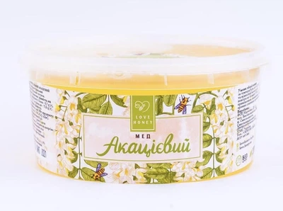 Мед акацієвий LOVE HONEY без цукру 700 г