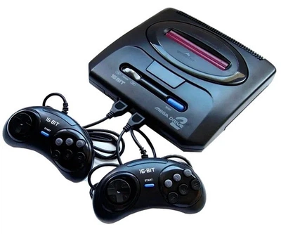 Ігрова приставка Sega Mega Drive 2 16-біт зі слотом MicroSD для ретроігор і підключення до телевізора