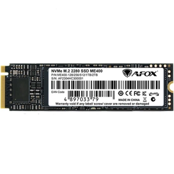 Твердотельный накопитель SSD AFox ME400 1Tb M.2 2280 PCIe NVMe Gen 4x4 3D TLC NAND Retail (ME400-1024GQN)