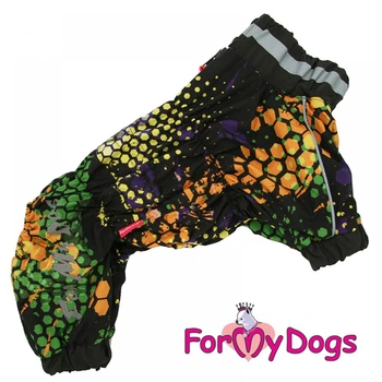 Дождевик для собак "Honeycomb" черный 10 For My Dogs (zoo0006416)