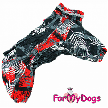 Зимний комбинезон для больших собак "Веточки" черный D2 For My Dogs 000355459