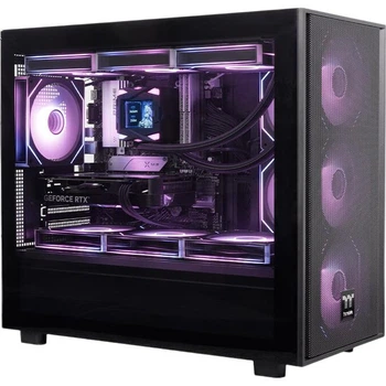 Корпус Thermaltake Steel Shadow SM Seaside View черный для плат M-ATX с поддержкой СЖО 360 мм и 12 вентиляторов