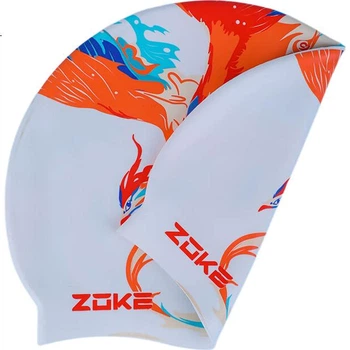 Детская плавательная шапочка ZOKE, силиконовая, водонепроницаемая, не сдавливает, обеспечивает комфортную защиту ушей и волос, подходит как для мальчиков, так и для девочек, артикул 625503274.