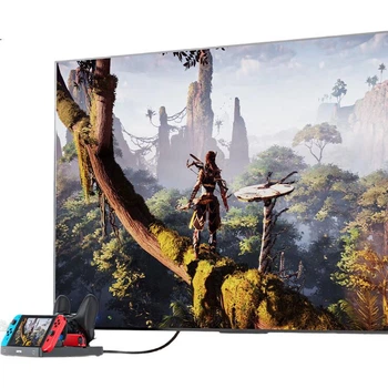 Док-станція UNITEK для Nintendo Switch з HDMI 4K, слотами для карток та PD