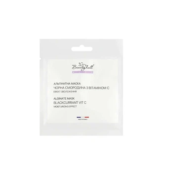 Альгінатна маска чорна смородина з вітаміном С ALGO Beautyhall Peel Off Mask Blackcurrant Vit C 30 г