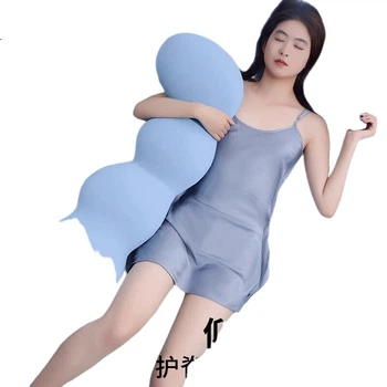 Подушка для сну Nila Bed, довга подушка для тіла, дихаюча спинка для вагітних жінок та використання в гуртожитку, бічна подушка для дівчаток