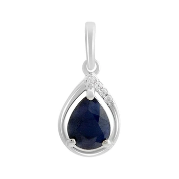 Серебряная подвеска с сапфиром 1.355ct (2214014)