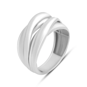 Серебряное кольцо с без камней, вес изделия 5,01 гр (2201106)