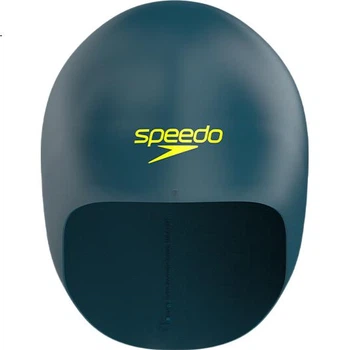 Speedo [Вибір Пан Чжанле], Шапочка для плавання, 3D Intelligent Fit, Професійна тренувальна шапочка Shark Skin Speed Cap, Темно-синій, L