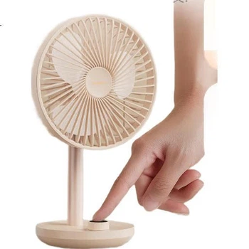 Настільний вентилятор SOLOVE F21 з коливаннями, портативний акумуляторний USB-циркулятор повітря для літнього домашнього офісу, кондиціонер-компаньйон для вулиці, великий потік повітря, маленький електричний вентилятор, помаранчевий