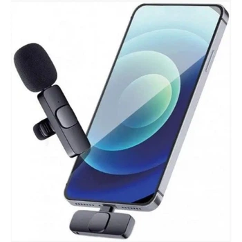 Петличный беспроводной микрофон K8 для смартфона iPhone / Android Type-C, мини микрофон для блогера, записи видео, стриминга, TikTok, YouTube, с шумоподавлением
