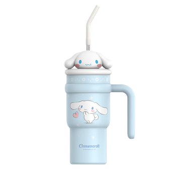 Термос MINISO Sanrio My Melody с плюшевой собачкой с большими ушами, большой объем, для автомобиля, дома и офиса, 700 мл.