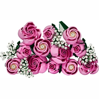 Конструктор «Букет Рожевих Троянд» (Bouquet of Pink Roses) Botanicals — 789 деталей