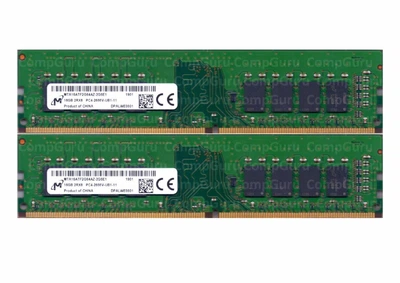 Оперативная память для ПК Micron DDR4 32GB (2x16GB) 2666MHz UDIMM 2Rx8 PC4-2666V (MTA16ATF2G64AZ-2G6E1)