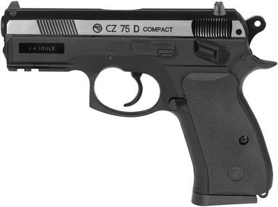 Пистолет пневматический ASG CZ 75D Compact Nickel. CO2. BB кал. 4.5 мм