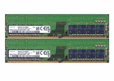 Оперативна пам'ять для ПК Samsung DDR4 32GB (2x16GB) 3200MHz UDIMM 1Rx8 PC4-3200AA (M378A2G43AB3-CWE)